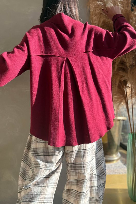 Osbourne Cardigan Burgundy